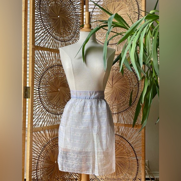 ✨ Lovely Sheer Vintage handmade 50s Apron - Picture 1 of 2